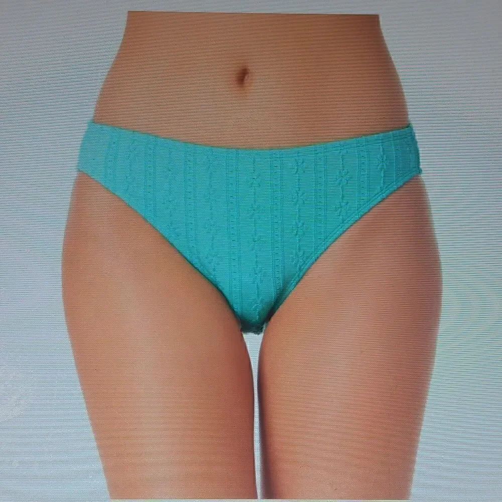 New California Waves Bikini Bottom Medium Style# CW22129TB Blue